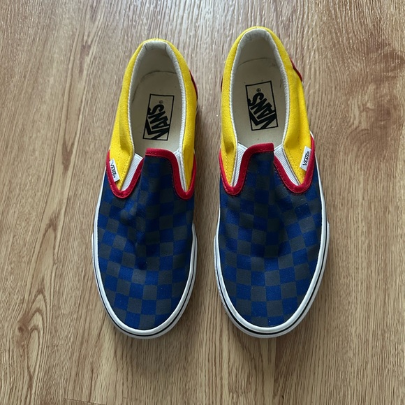 Vans Shoes - Vans Slip-On Shoes - Blue and Yellow